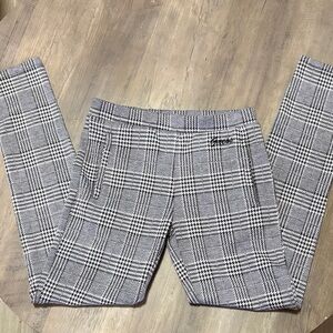 Girls Guess Monochrome Houndstooth Pants